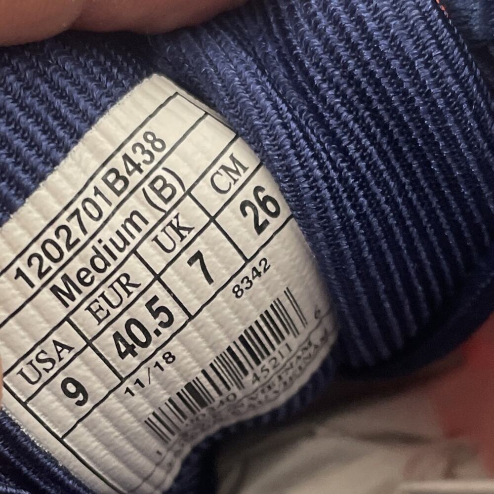 Brooks Aduro 6 Womens Sz 9 Road Running Shoes Blue Coral Orange - Picture 9 of 9